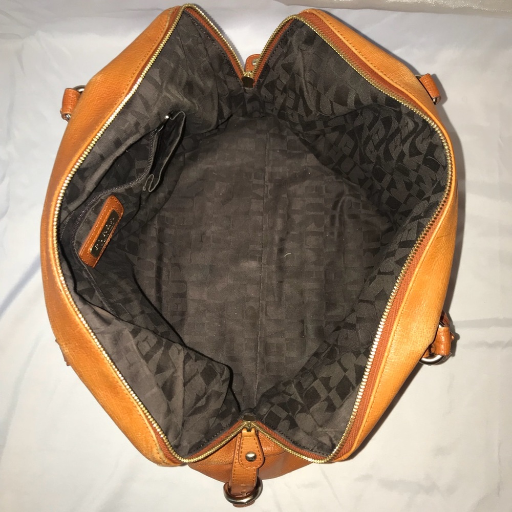 Orange Furla bag. - Picture 6 of 8